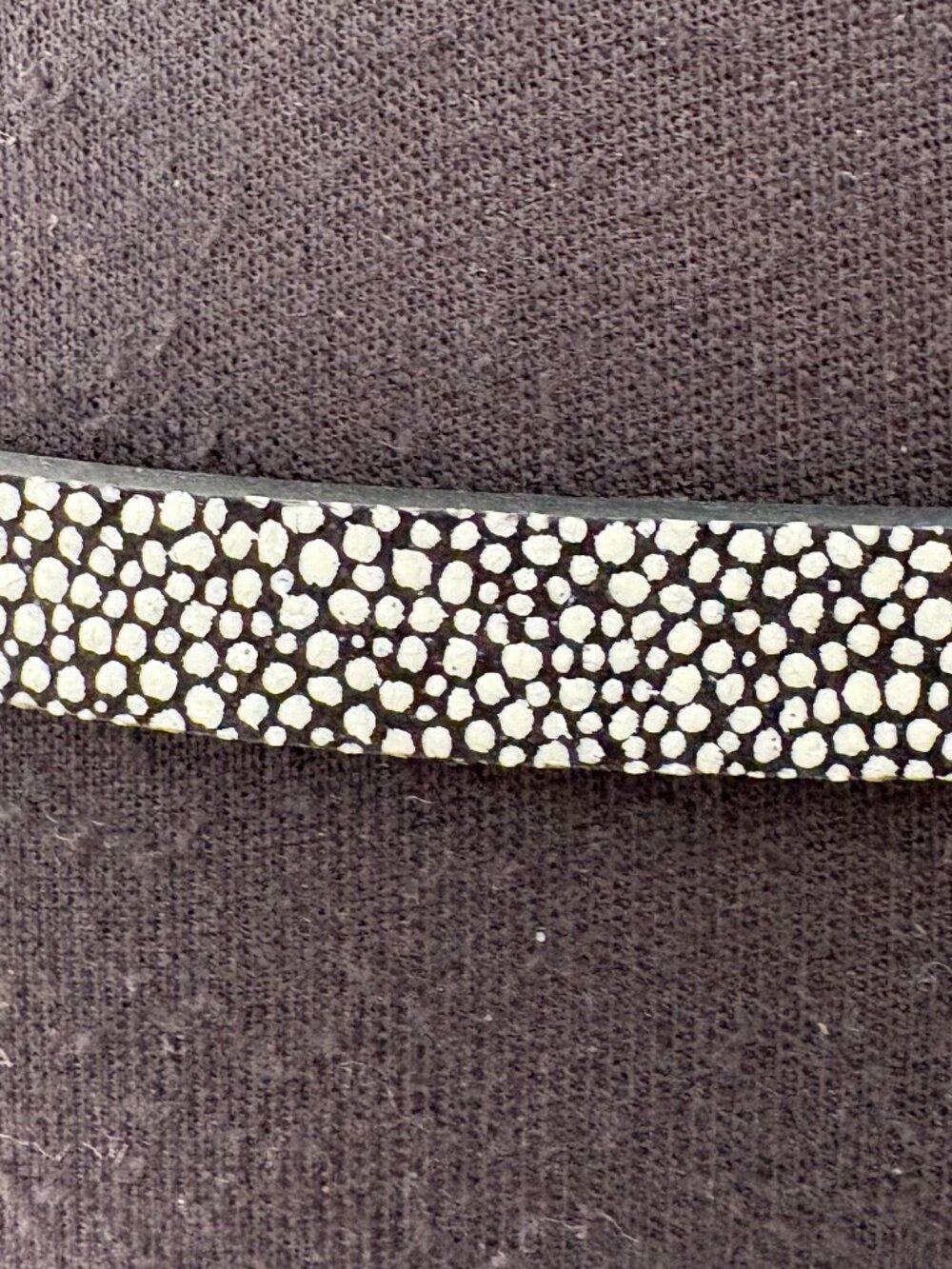 Ann Taylor Skinny Genuine Leather Spotted Belt Size S - Picture 4 of 11